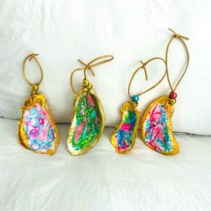 Oyster Shell Ornament Set lobstah